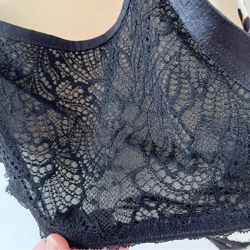 NWT Déesse Lingerie 46H 5D Contour Underwire Bra Animal Print Lace Style 448535 - Picture 10 of 13